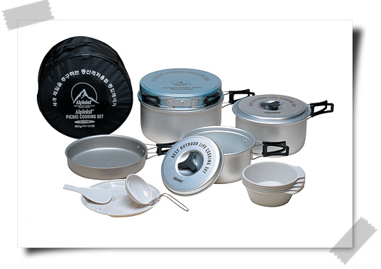 Picnic Cookset for 6-7 Persons  Made in Korea